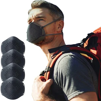 

Anti-smog 3D Reusable Protective Filter Mask Anti Dust PM2.5 pollen fog with 4 filters outdoor cycling Children mask