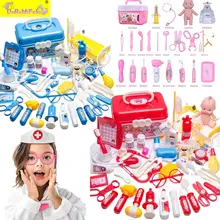

Nurse Doctor Set For Children Kids Toys Girls Doctor Medical Kit Pretend Play Hospital Accessorie Tools Bag Box Children‘s Toy