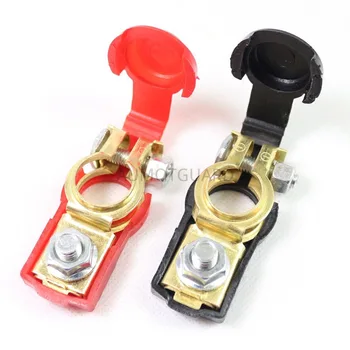 

Car Battery Terminal Connector Battery Quick Release Copper Clip Cap Protective Cover for Toyota LAND CRUISER PRADO Highlander