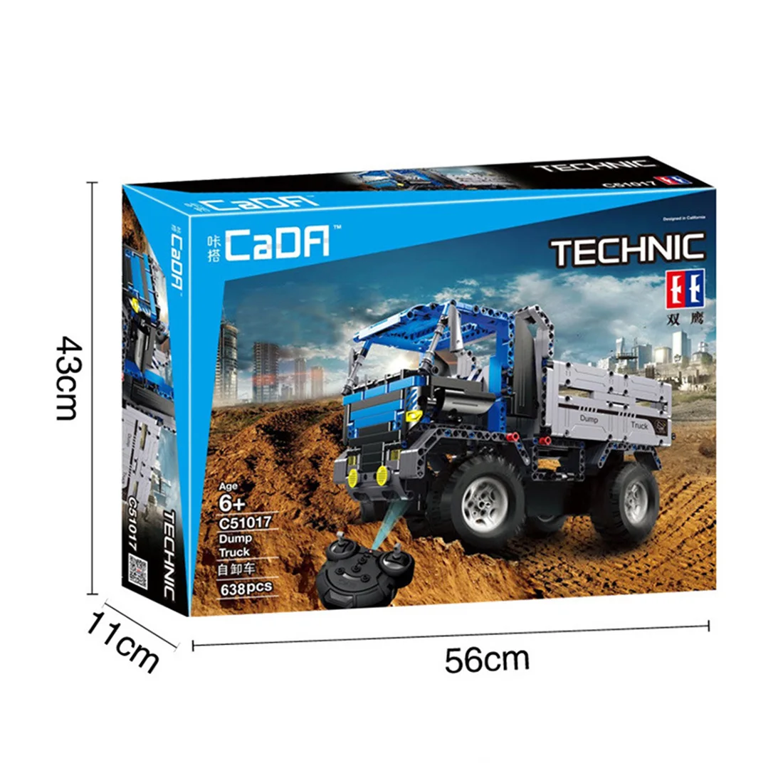 638 шт 2,4G DIY сборка RC самосвал Строительный блок Комплект