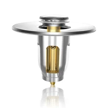 New Universal 25-35mm Brass Sink Filter Pop Up Bounce Drain Strainer Stopper Anti-Clogging Bathroom Kitchen Drainer Hair Catcher