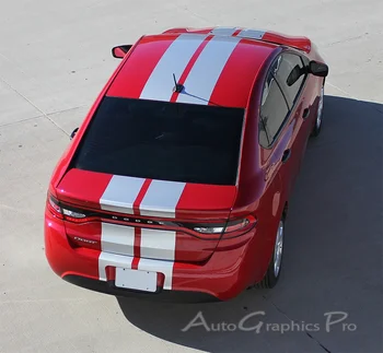 

For Complete Hood Racing Stripes RALLY Graphics Kit Decals For All Caers