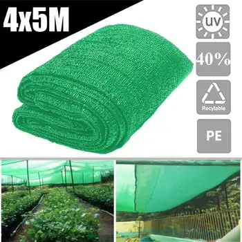 

40% Sunblock Shade Cloth for Plant Cover Greenhouse Barn Sunshade Cover Garden Patio Orchard Accessories Green 13x 16.4Ft 4x5m