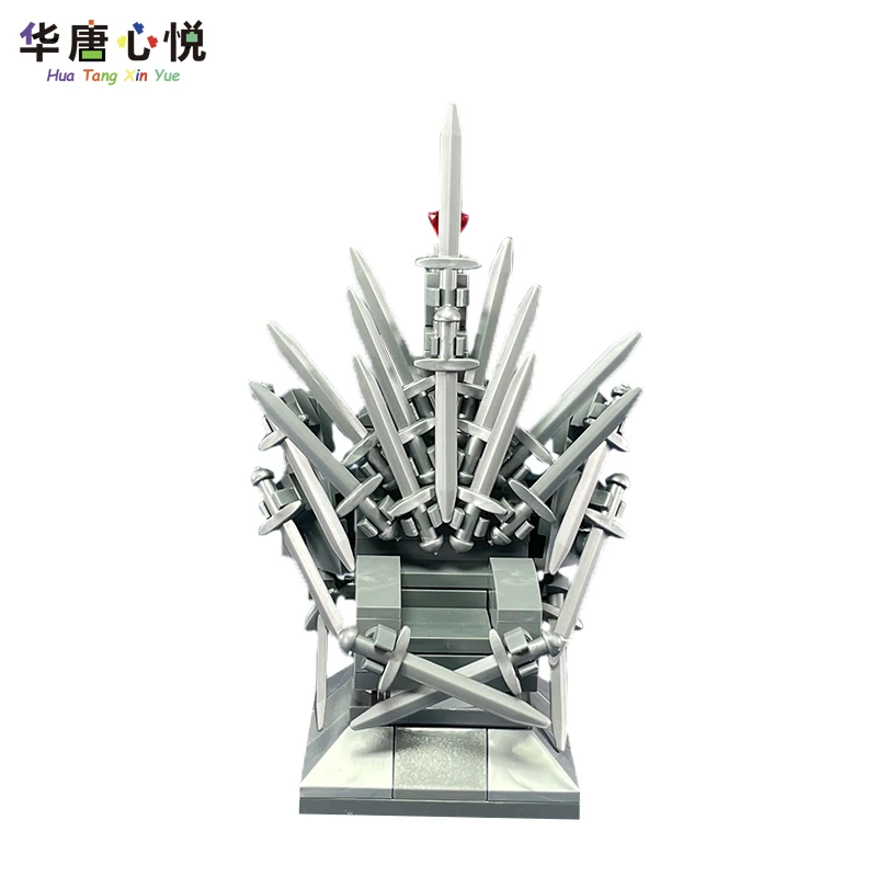 MOC Game Series Iron Throne Power Building Blocks Educational toys Child's Gift Assemble DIY Classic Games Simulation Model | Игрушки и