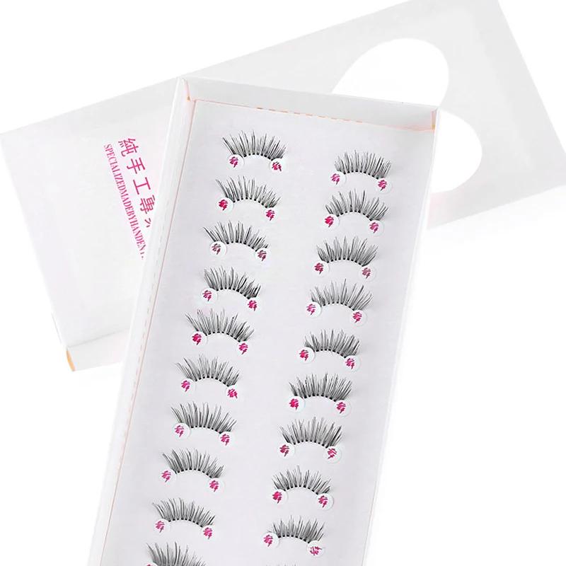 10 Pairs False Eyelash Beauty Makeup Cosmetic Mini Half Corner Black Eyelashes Extension Tools Natural Fake Eye Lashes | Красота и