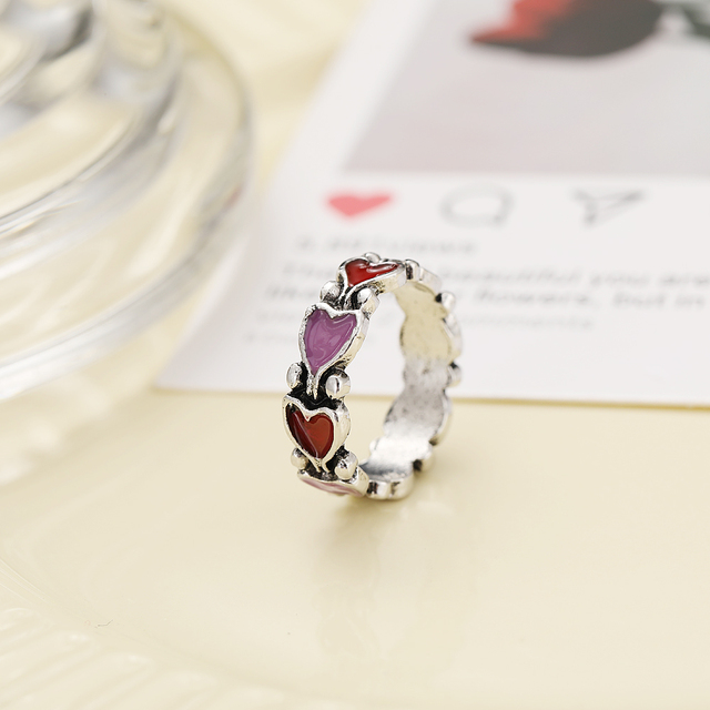 Silver Plated Angel Wings Ring for Womens Gothic Punk Steampunk Heart Butterfly Skull Ring Sets Party Jewelry 2021