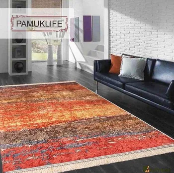 

Pamuklife Artificial Leather Based Non Slip Base Carpet Nature Modern Super Soft Carpet Washable Daily Fashion Style