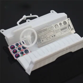 

RC Car Interior Seat Instrument Panel Simulator Cockpit for 1/10 Tamiya Hilux TF2 RC Car Accessories