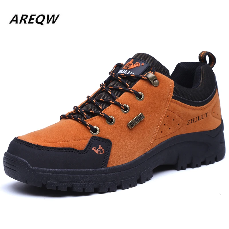 

2019 Low Tie Belt Plus Size Plus Velvet Men's Cotton Suede Winter Snow Boots Comfortable Warm Men's Boots