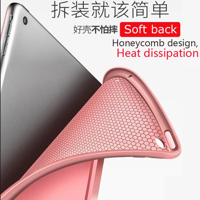 Inteligente para Apple Ipad 2023 Air 10.2 10.5 Pro 11 10.9 12.9 Capa de Proteção de Silicone Macio para Ipad 2023 9.7 Case - Imagem 2