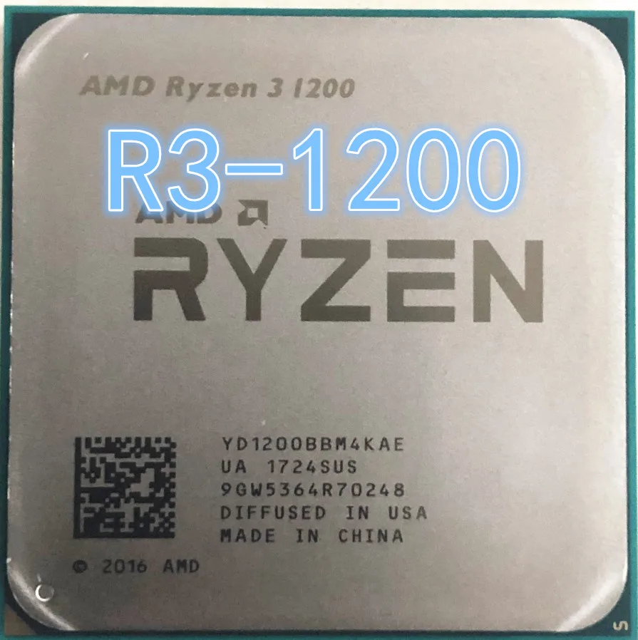Процессор AMD Ryzen 3 1200 R3 1 ГГц четырехъядерный процессор YD1200BBM4KAE разъем AM4