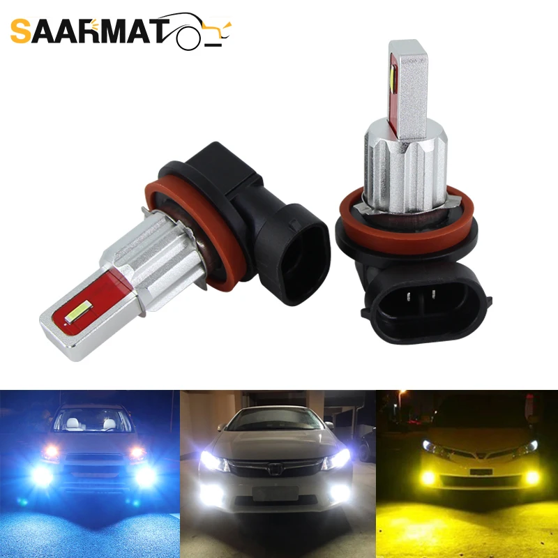 H8 H11 H9 H16(JP) LED Bulbs for Lada Kalina Granta Vesta SW Larina NIVA II Priora XRAY DRL Fog Light Bulb Lamp 6000k 3000k | Автомобили и