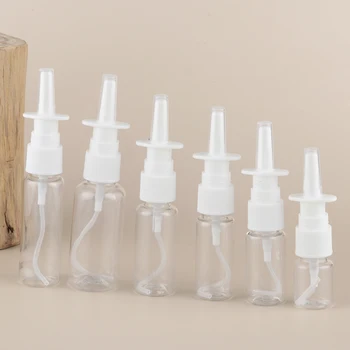 

2Pcs 5/8/10/15/20/25/30ml Empty Plastic Nasal Spray Bottles Pump Sprayer Mist Nose Spray Refillable Bottle Women Makeup Tools