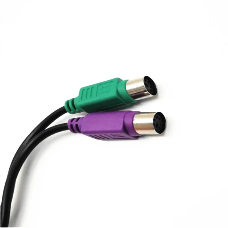 USB to Ps2 adapter cable for one minute two support Kvm scanner keyboard with chip Ps2 2