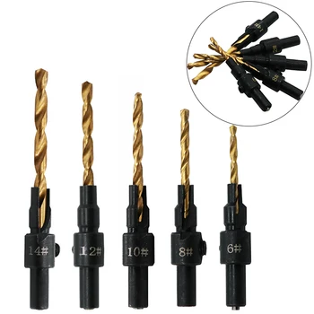

Woodworking Countersink Drill Bits Chamfer Reamer Carpentry Power Tool Accessory
