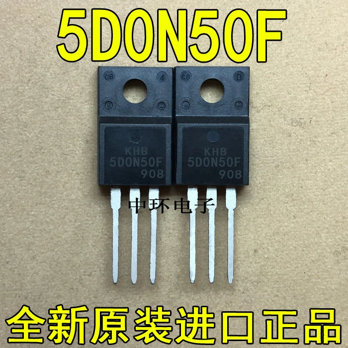 10 шт./лот KHB5D0N50P 5D0N50F 5A/500Vx m y