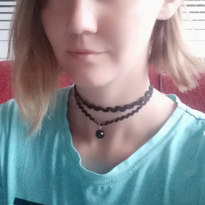 Hollow Designs Black Leather Velvet Choker Necklace Layer 14 H5532c3386ccd4ba9a0e49b7ab165108bT