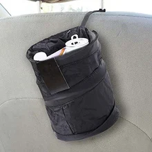 Складной автомобильный мусорный контейнер, автомобильные аксессуары, мусорное ведро, висячая корзина, моющееся сиденье, задний ящик для хранения