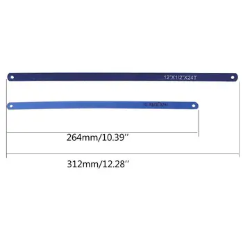 

Blue 10\"/12\" X24T Teeth Hacksaw Saw 50# Steel Metalworking Blades For Metal Cut