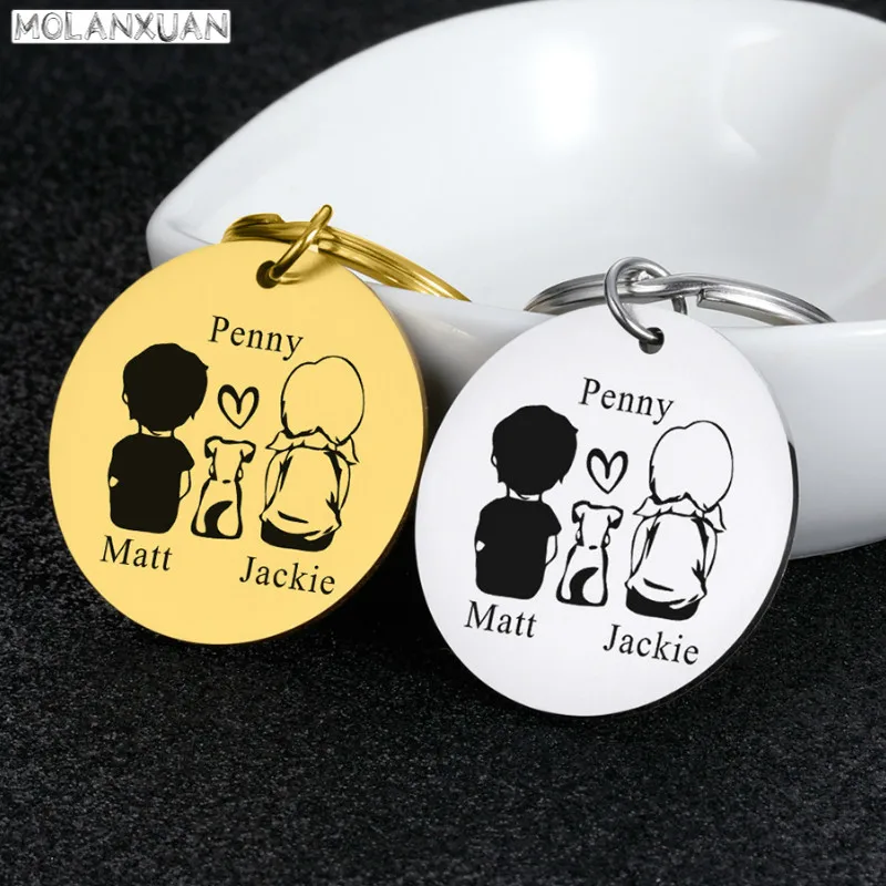 Fashion Lovers' Keychain Personalized Tag Key Holder Gift Trendy Girlfriend 