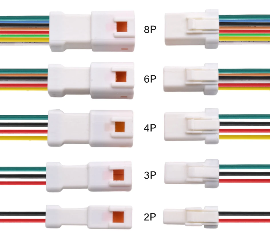 10 Set Connettori JST 2 Pin Impermeabili - Presa Maschio E Femmina Per Cablaggio Auto E Elettronica - Foto 4