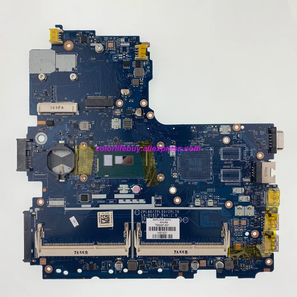 

Genuine 798497-601 798497-001 798497-501 LA-B181P UMA w I7-5500U CPU Laptop Motherboard for HP ProBook 440 NoteBook PC