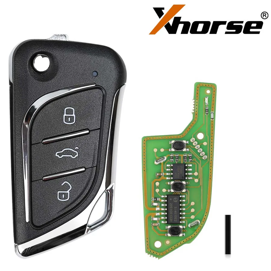 Xhorse VVDI2 XKLKS0EN LEI.KSS Style (хромовое покрытие) для VVDI Key Tool 10 шт./лот| |
