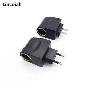 

Car Cigarette Lighter Power Adapter AC 220V To DC 12V 0.5A 6W Black Converter High Quality Automobile Accessories EU US Plug