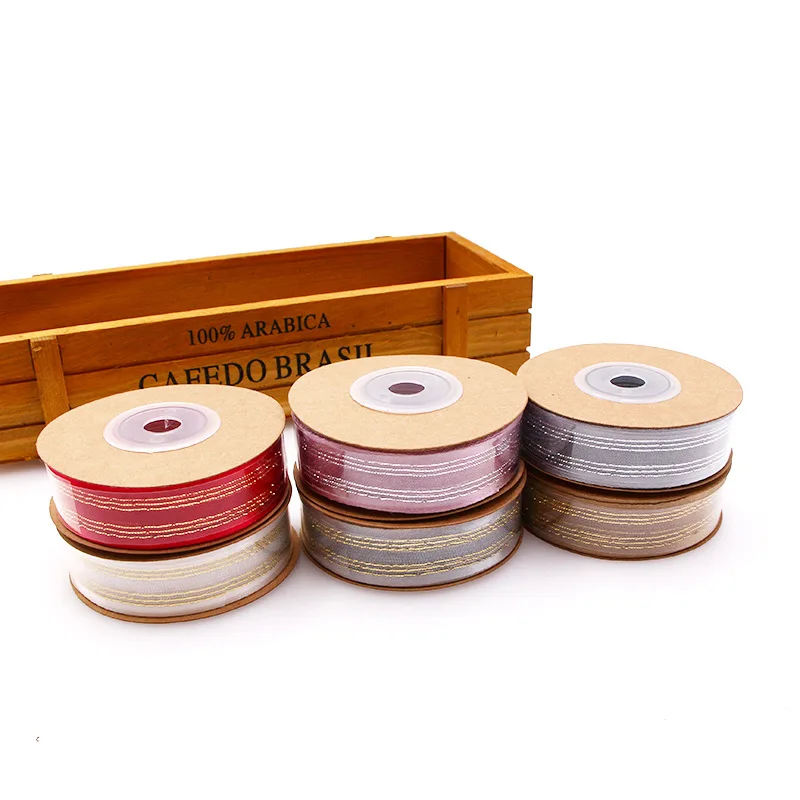 Satin Ribbon Organza Ribbon 10 Yards/Roll 20mm Bilateral for Wedding Decoration Gift Wrapping