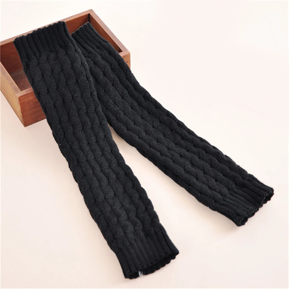 Модные популярные женские Зимние Вязаные гольфы вязаные крючком лидер продаж
