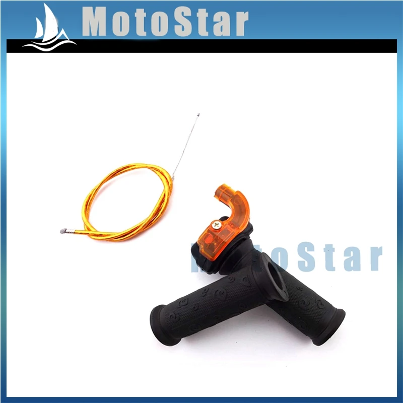 Twist Throttle Accelerator Grip+ Throttle Cable For 43cc 47cc 49cc Quad Pocket Bike Mini Dirt Bike