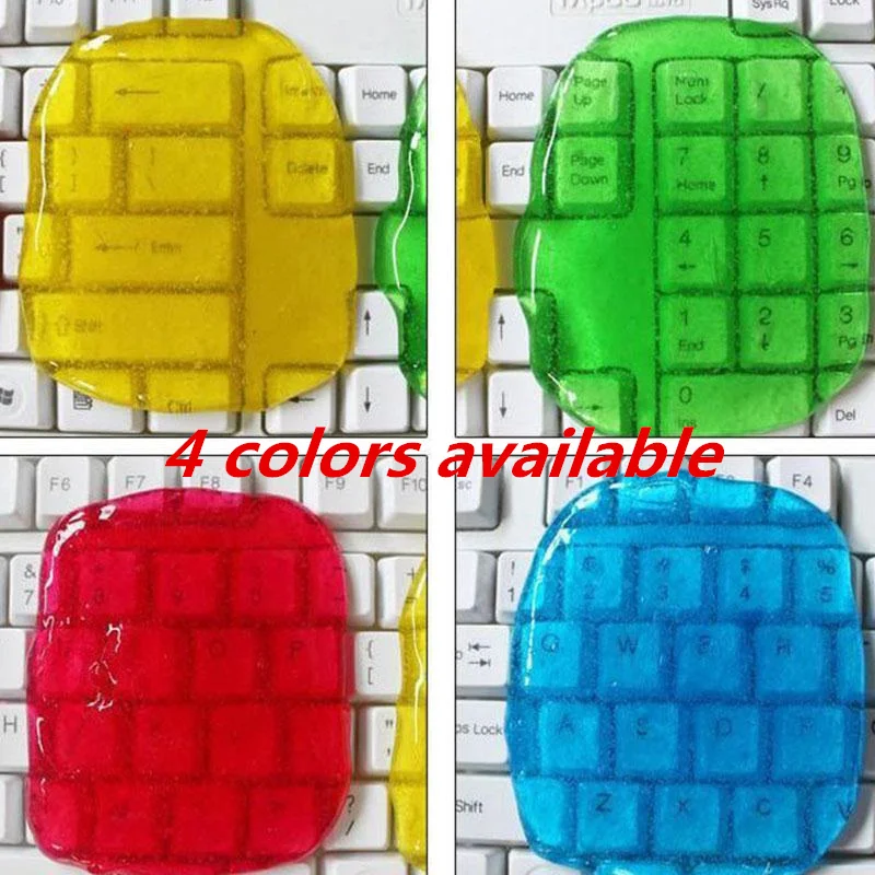 

lizun keyboard Super Glue Magic Gel Clay Toy Clean Dust Cleaning Slime Play dough Clean Clay Barrel Slime For Keyboard Laptop