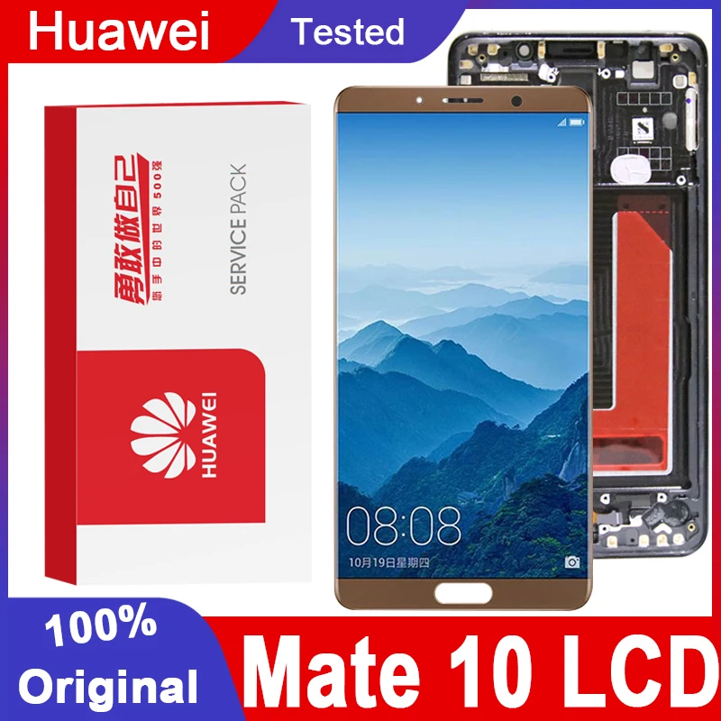 Оригинальный сменный ЖК дисплей 5 9 дюйма с рамкой для Huawei Mate 10 Mate10 сенсорный экран