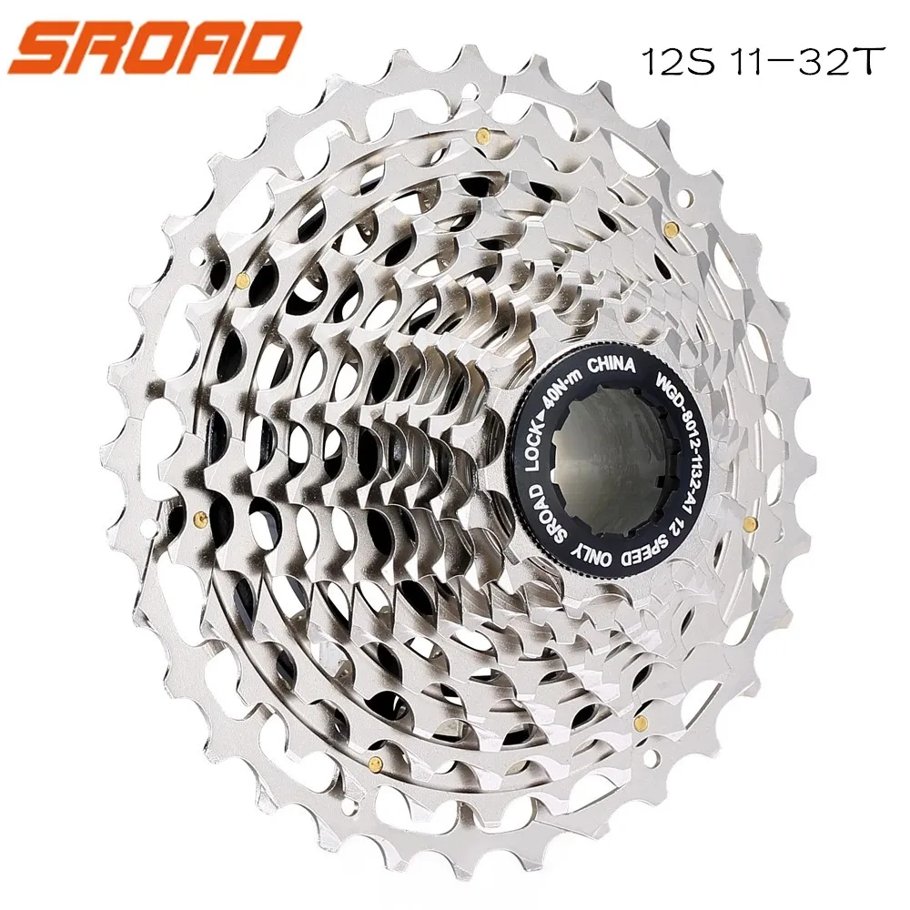 SROAD12SpeedRoadBicycleCassette12SCNCMade1132TFreewheelFits