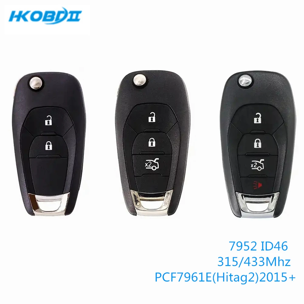 HKOBDII дистанционный ключ для Chevrolet Aveo Cruze Malibu 7952 ID46 Chip 315/433Mhz с forGM 2015 + Onix Cobalt Prisma Spin S-10
