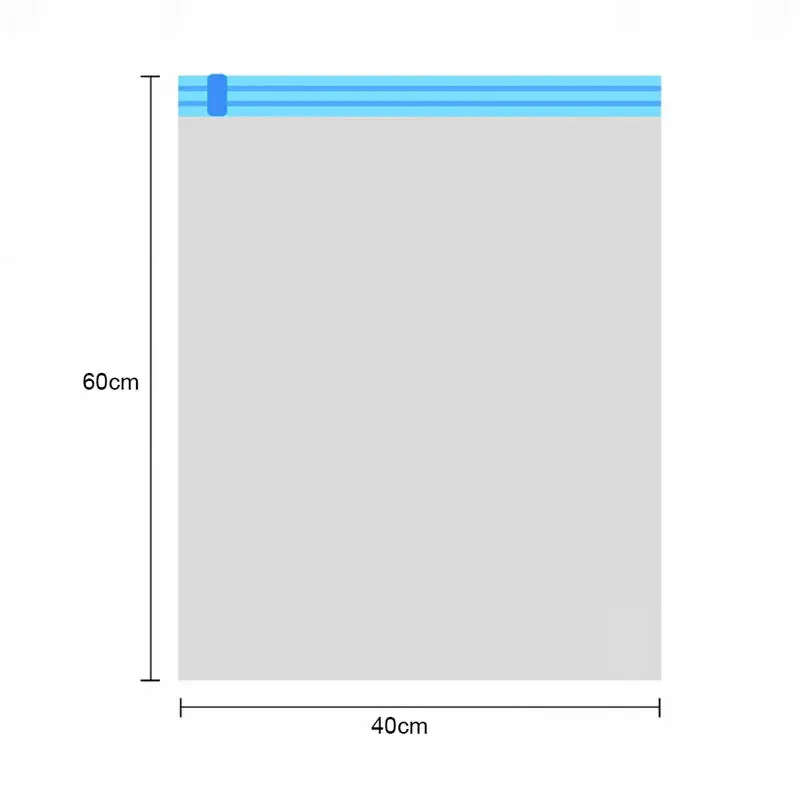 Вакуумные компрессионные пакеты для хранения герметичные компрессионные сумки Органайзер для одежды пальто постельные принадлежности подушки одеяло одеяла - Color: 40x60cm