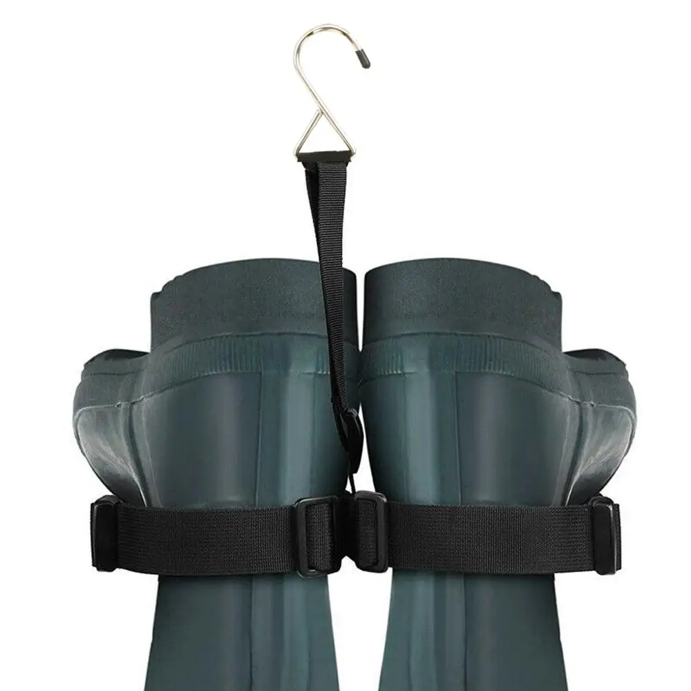 Hunting Shoes Fishing Wader Boot Hanger Adjustable Strap Belt for Storage Drying Waders Rack fishing boots