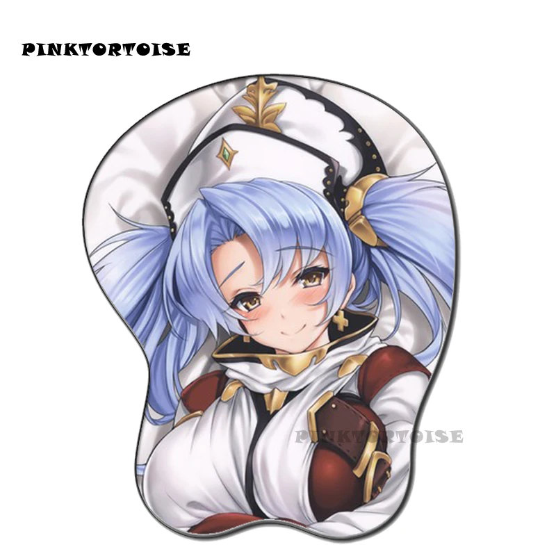 

PINKTORTOISE anime Elegant Princess Silicon 3D chest Mouse Pad Ergonomic Mouse Pad Gaming MousePad playmat