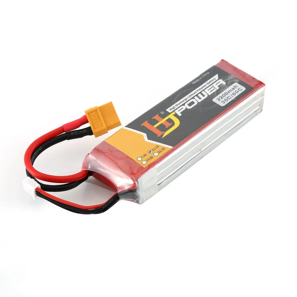 HJ 11,1 V 2200MAH 70C 3S Lipo аккумулятор XT60 разъем Перезаряжаемый для RC гоночный Дрон вертолет модель автомобиля лодки