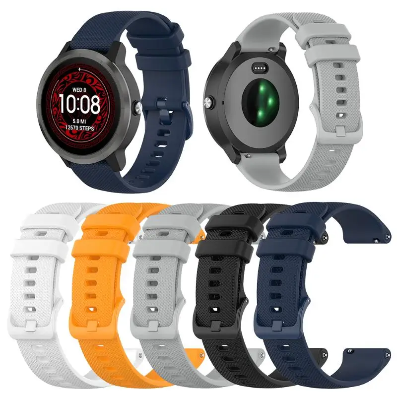 20 мм спортивный силиконовый ремешок для наручных часов Garmin Vivomove 3/3 музыка/пришен