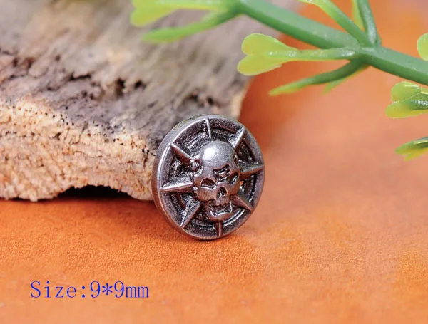 50 Borchie Punk Con Vite In Ottone Massiccio | 10x15mm Color Argento Per Abbigliamento, Pelle E Accessori Fai Da Te