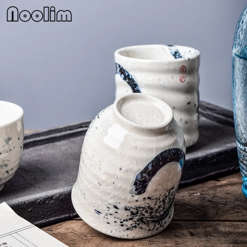 Японский стиль чашка для воды, кофе керамическая Керамическая ручная роспись винтажная кунг-фу чашка кухонная посуда аксессуары