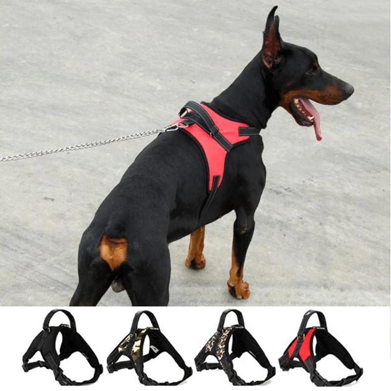 

Nylon Durable Reflective Pet Dog Harness Vest Adjustable Breathable Mesh Pet Walking Harness Vest For Small Medium Large Dogs