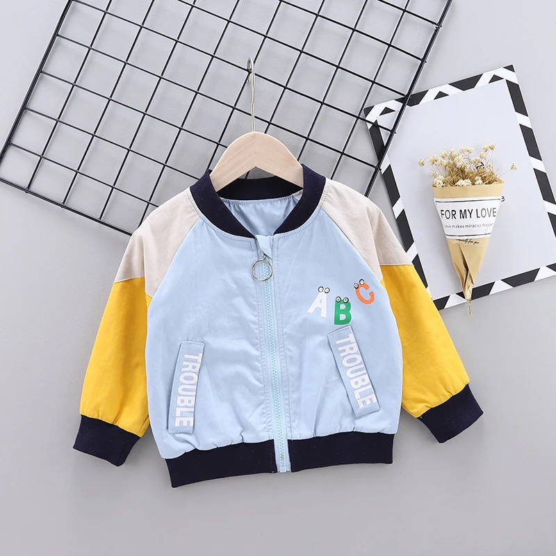  Toddler Baby Girls Boys Clothes Sets Cartoon Pattern Coats Toddler Kids Jacket Outwear Baseball Win