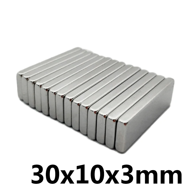 

20/50/100 PCS Super Strong Small30*10*3mm Neodymium Magnets Rare Earth Powerful Magnet 30x10x3 mm n35