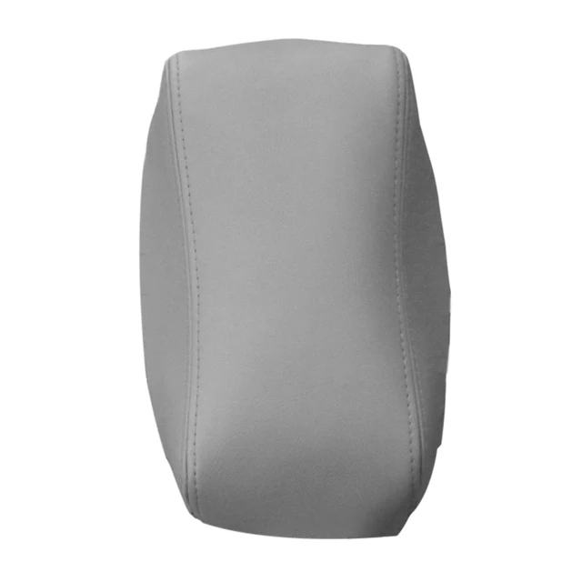 Car Center Armrest Control Box Microfiber Leather Cover Interior Sticker Trim For Ford F150 2009 2010 2011 2012 2013 2014 Gray