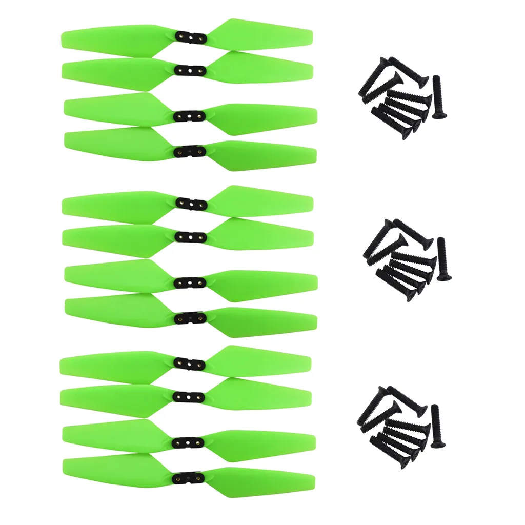 12PCS propeller for MJX Bugs 4W B4W EX3 D88 HS550 folding quadcopter blade accessories green | Игрушки и хобби