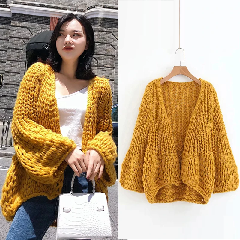 

New Autumn Cardigan women Clothing Knit Sweater Women 2018 Fashion Harajuku Loose Warm Women Casual Long Sleeve Winter Coat