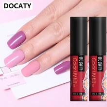 Docaty лак для ногтей цвета Блеск для ногтей Радужный Гель-лак для живописи цветной гель-краска УФ-гель для ногтей замочить от дизайна ногтей Led