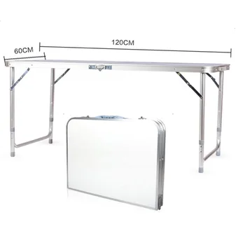 

120 x 60 x 70 4Ft Portable Multipurpose Folding Table Desk Utility Table for Indoor Outdoor Camping Picnics Barbecues - US Stock